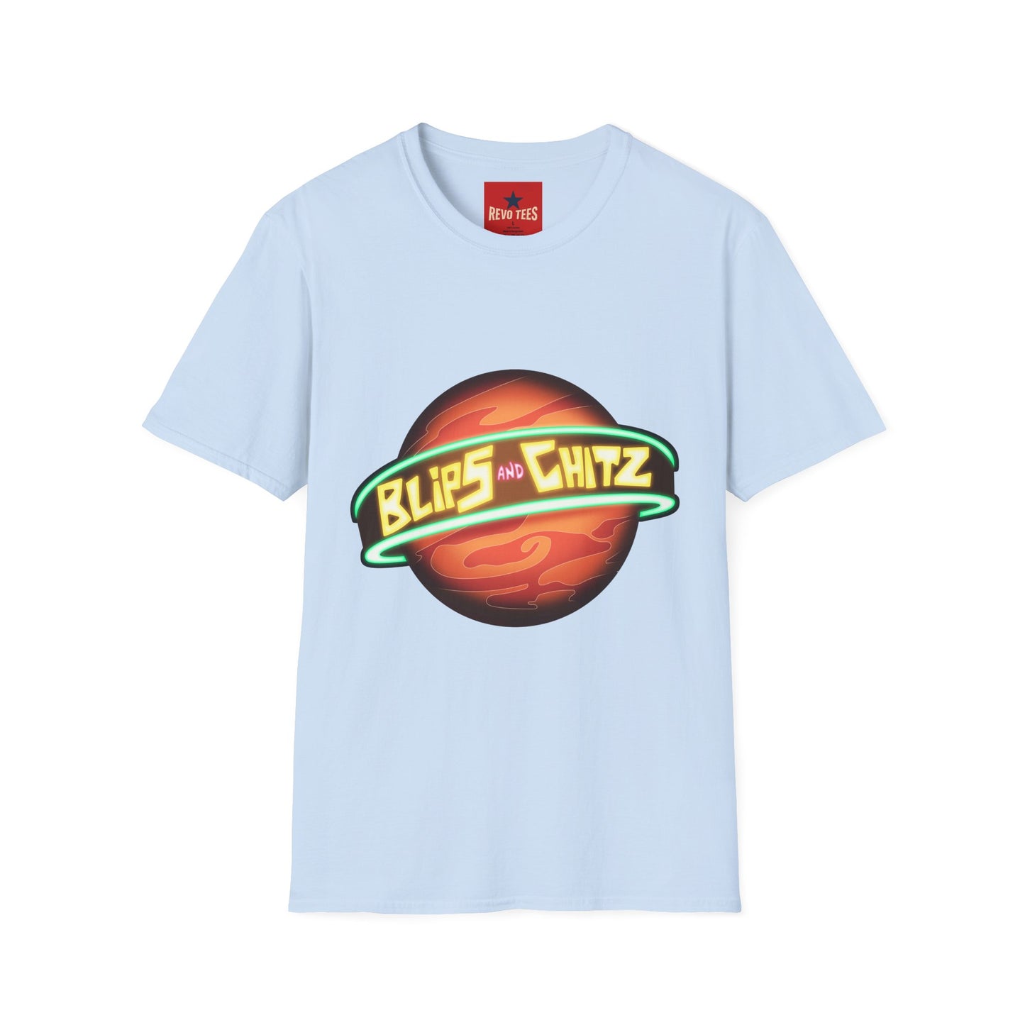 Blips and Chitz Retro Sci‑Fi T-Shirt — Planet Logo Tee