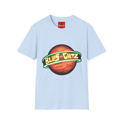 Blips and Chitz Retro Sci‑Fi T-Shirt — Planet Logo Tee