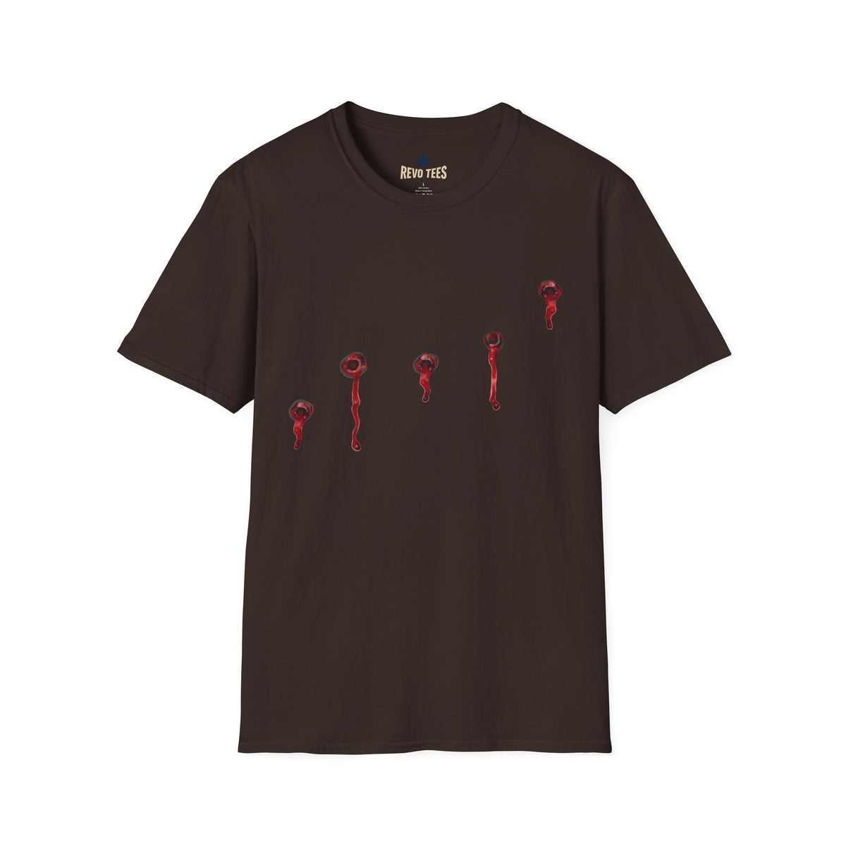 Revotees Minimal Red Drip Eyeballs Graphic T-Shirt - alternate view 4