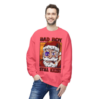 Bad Boy Santa — 'Bad Boy Still Exist' Christmas Crewneck Sweatshirt