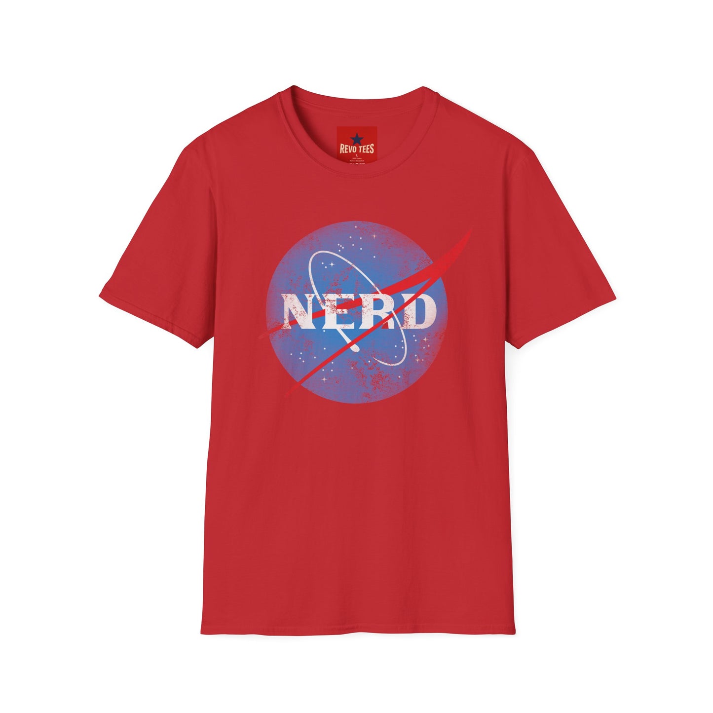 Nerd Space Logo T‑Shirt — Retro NASA-Inspired Graphic Tee