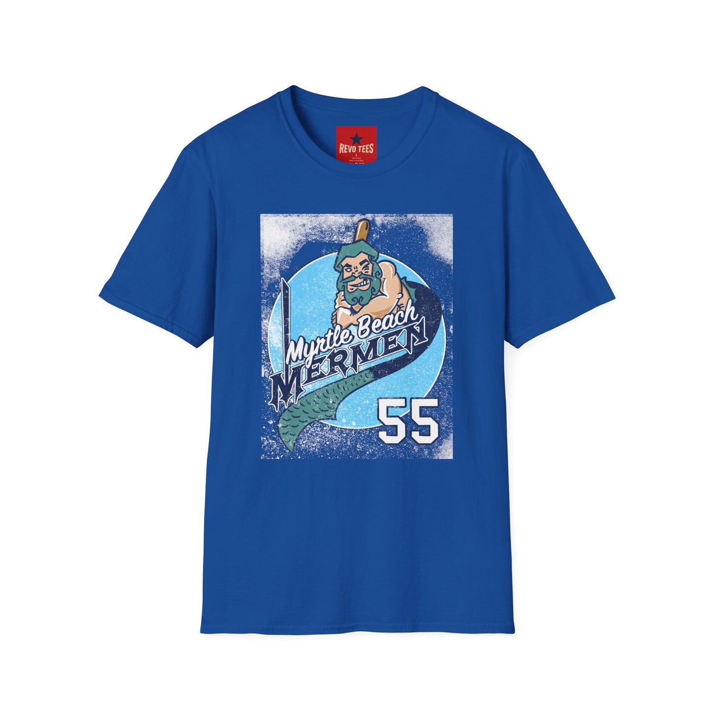 Myrtle Beach Mermen Graphic T-Shirt — Coastal Baseball Team Design