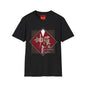 Japanese Kanji Graphic T-Shirt — Vintage Red Diamond "神羅" Streetwear