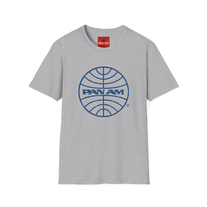 Pan Am Retro Logo T-Shirt — Vintage Airline Travel Tee