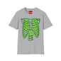 T-Shirt — Neon Green Rib Cage Graphic Tee