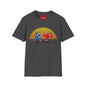 Retro Pixel Karate T-Shirt — 80s Sunset Martial Arts Graphic Tee