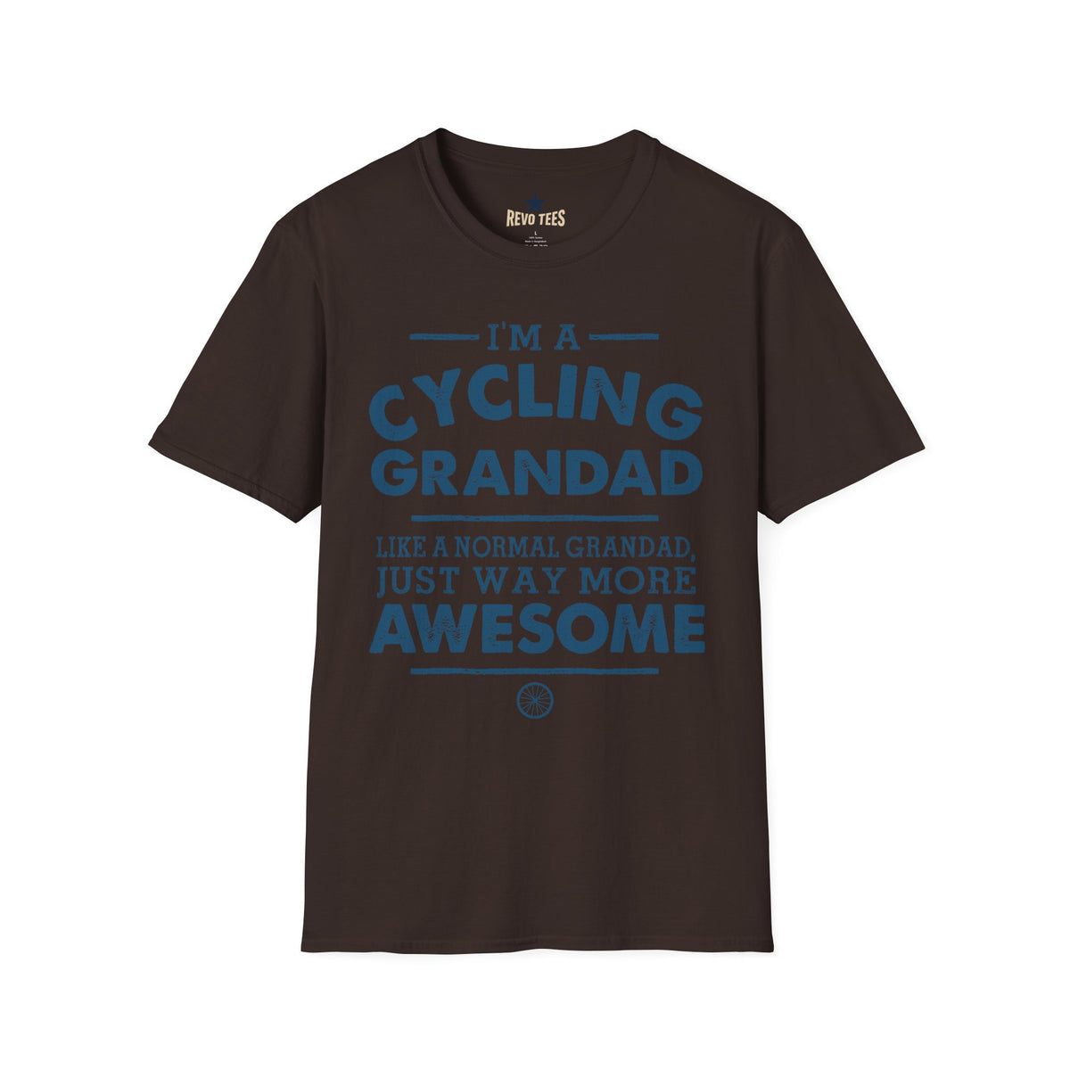 Revotees Cycling Grandad Im a Cycling Grandad Funny Gift for Grandpa T-Shirt - alternate view 4