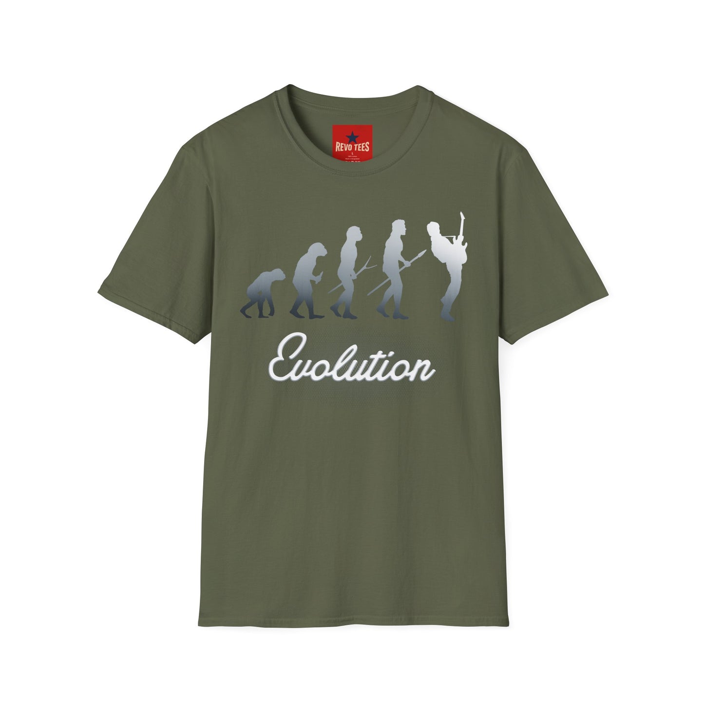 Evolution of Guitarists - Unisex Softstyle T-Shirt