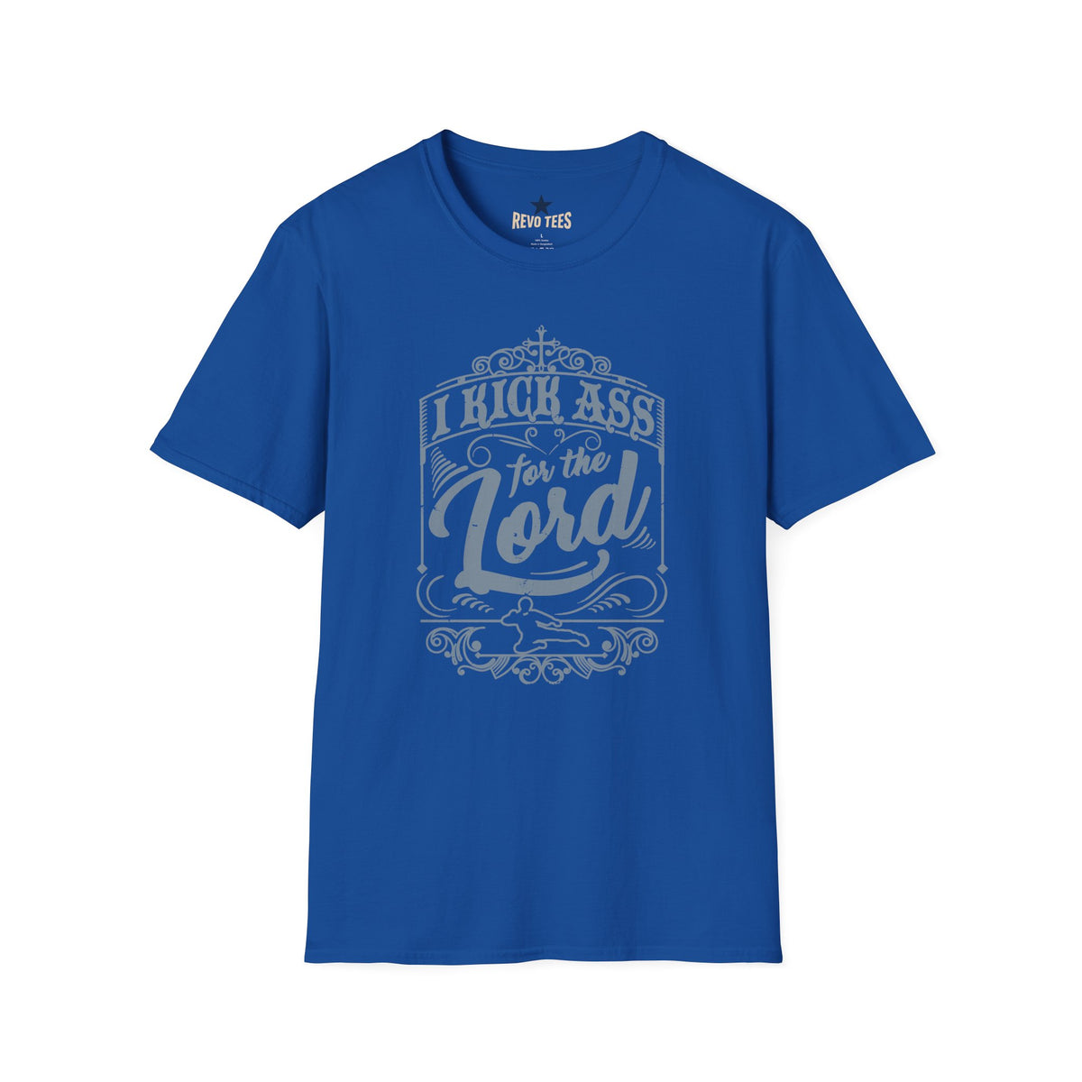 Revotees Christian Graphic I Kick Ass for the Lord Inspirational Faith T-Shirt - alternate view 9