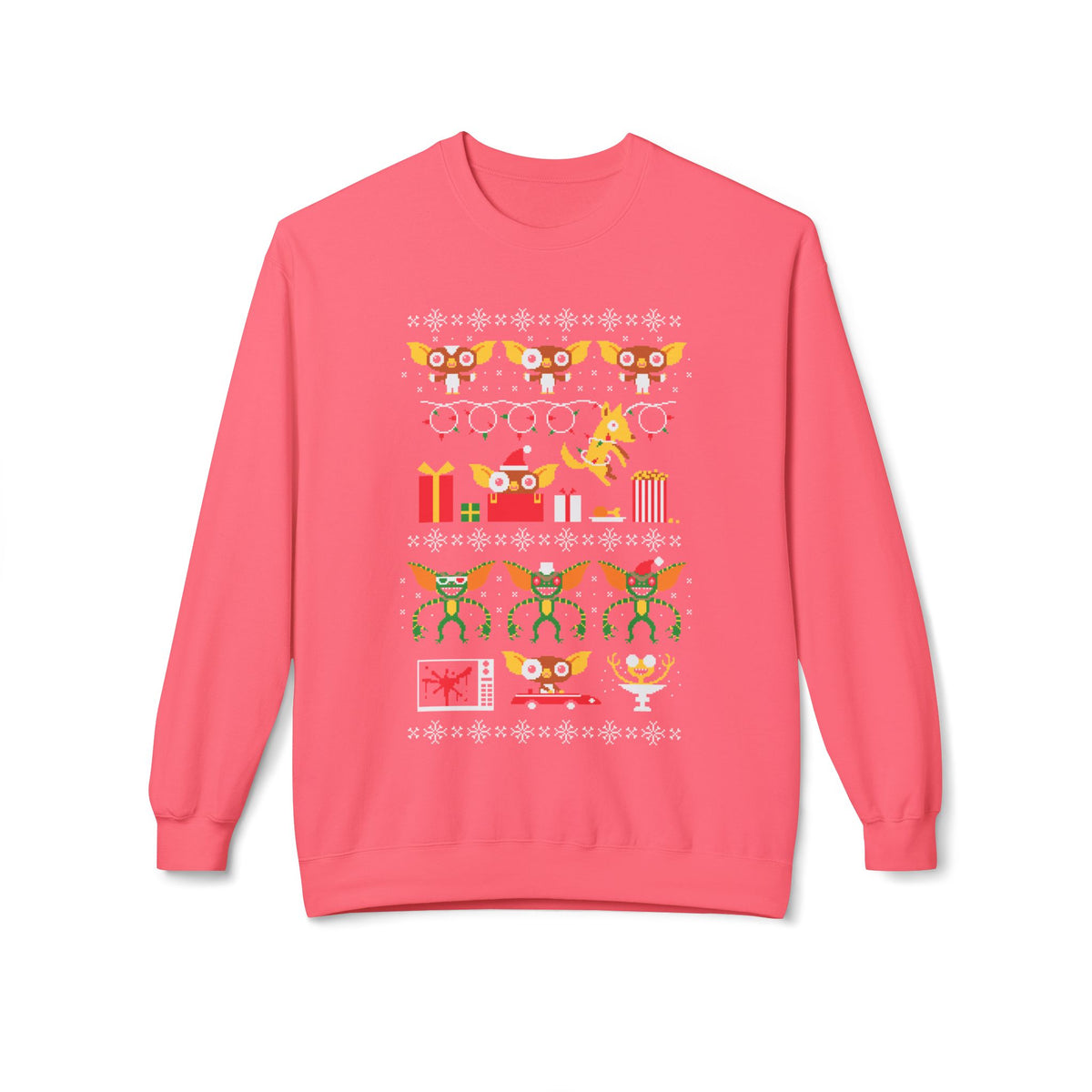 Gremlin and Mogwai Christmas Movie Ugly Sweater Crewneck Sweatshirt