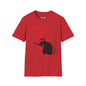 Revotees Banksy Inspired Rat Stencil Dripping Heart Street Art T-Shirt - alternate view 8