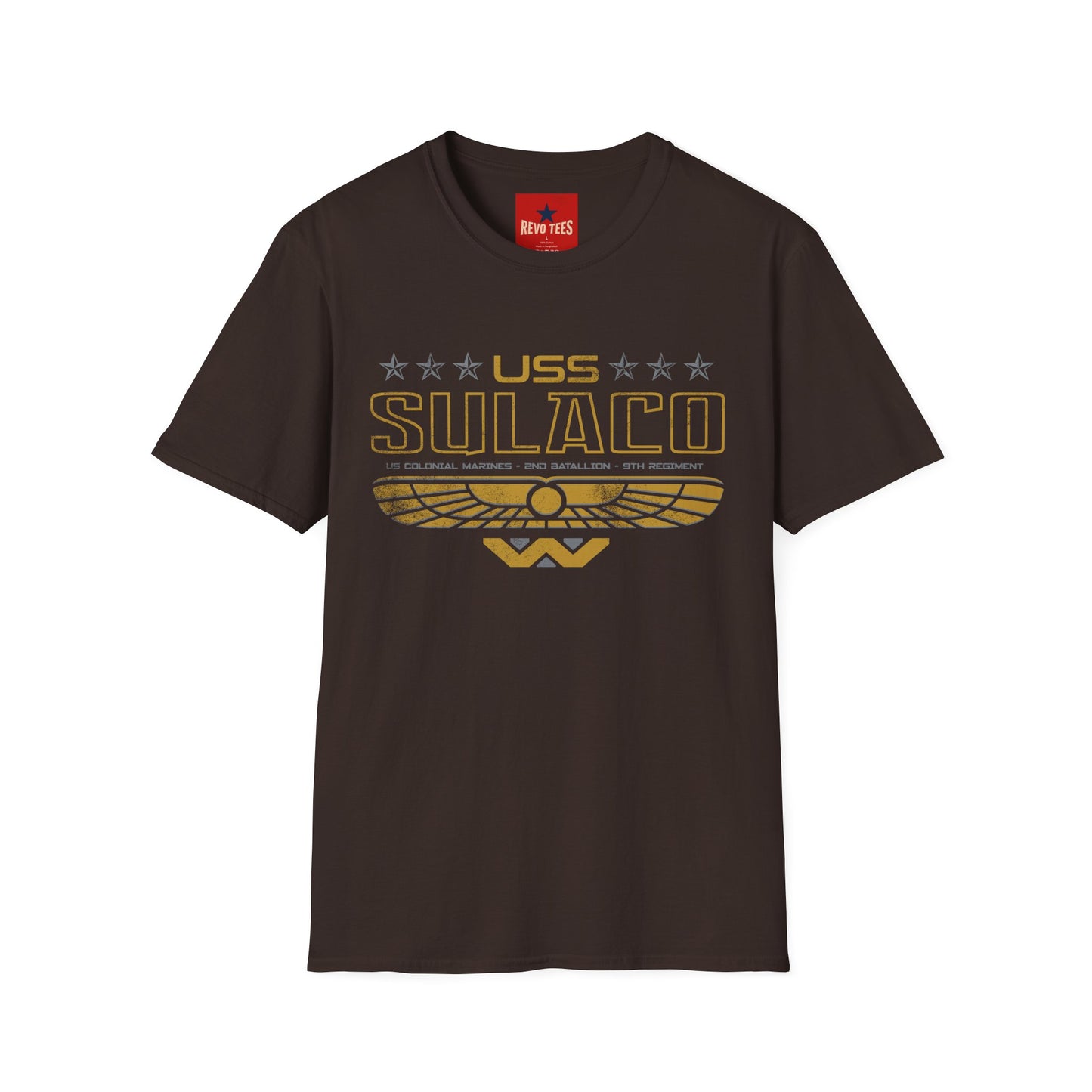 Sulaco USS T‑Shirt — Retro Sci‑Fi Starship Crew Tee