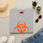 Graphic T-Shirt — Orange Biohazard Icon with “I HAVE THE SNIFFLES”