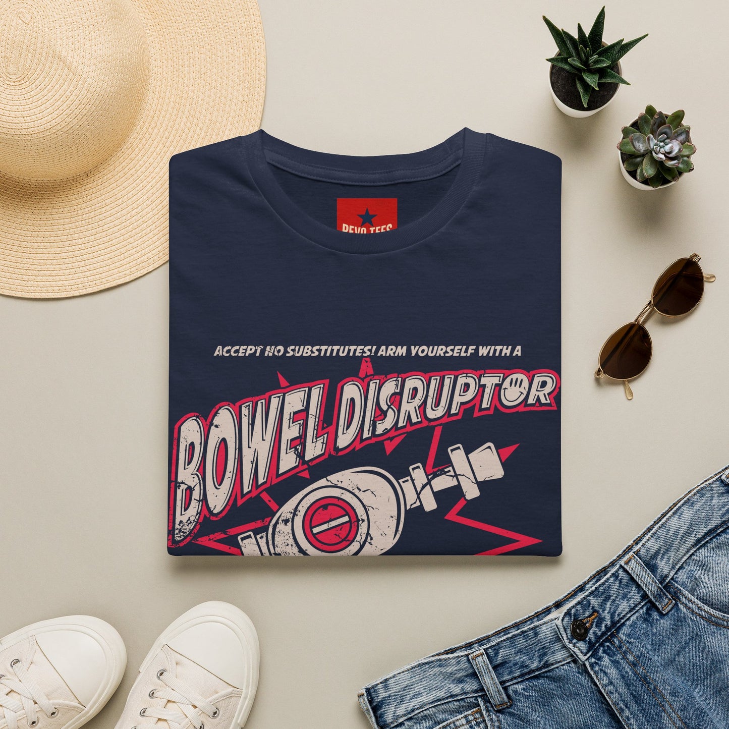 Bowel Disruptor T-Shirt — Funny Medical/Gut Health Graphic Tee for Nurses & Journalists