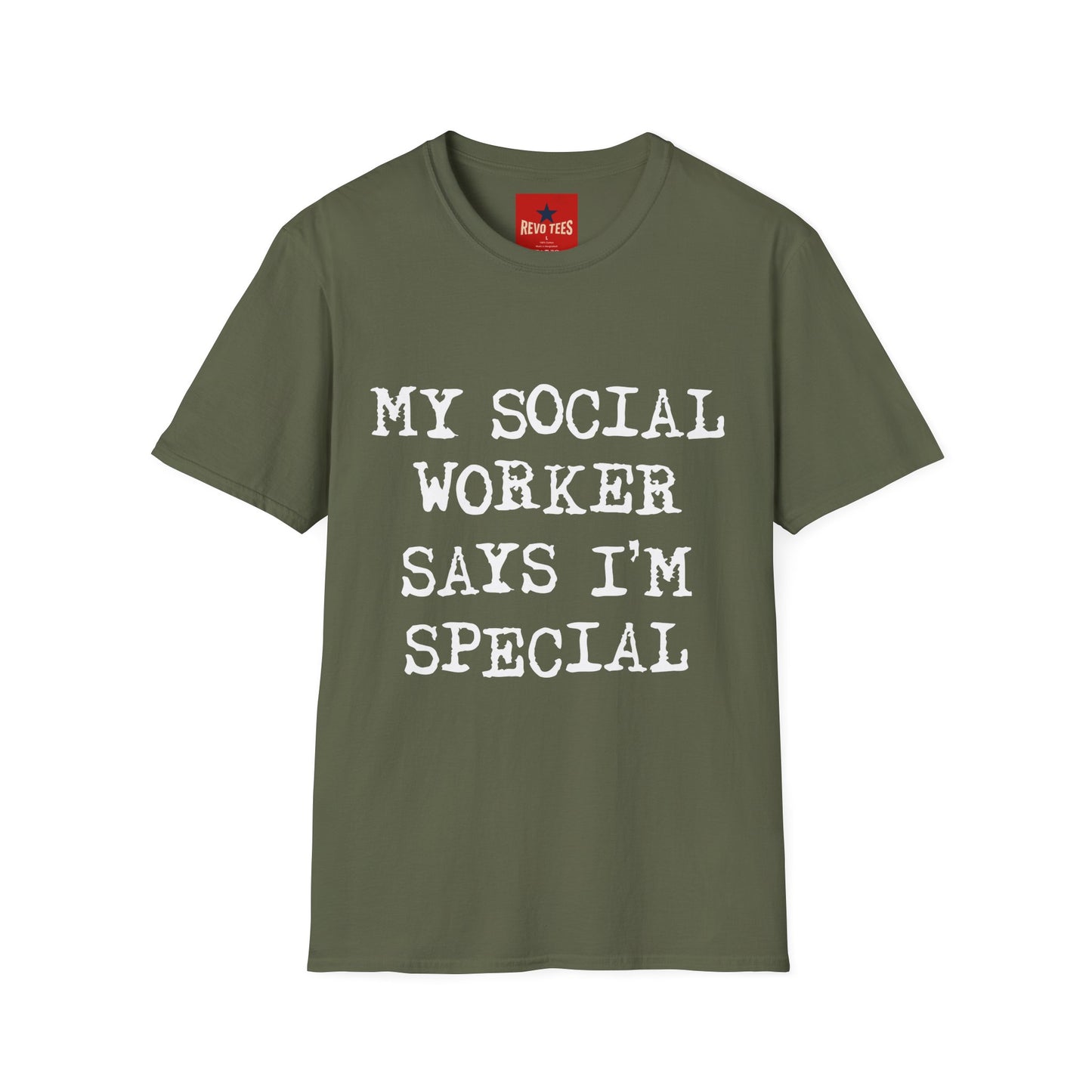 My Social Worker Says I'm Special - Unisex Softstyle T-Shirt