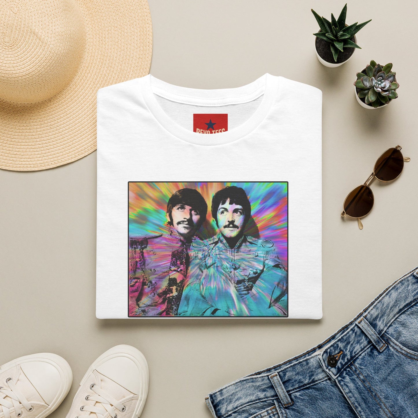 T-Shirt — Psychedelic Drum & Bass Band Portrait Tee