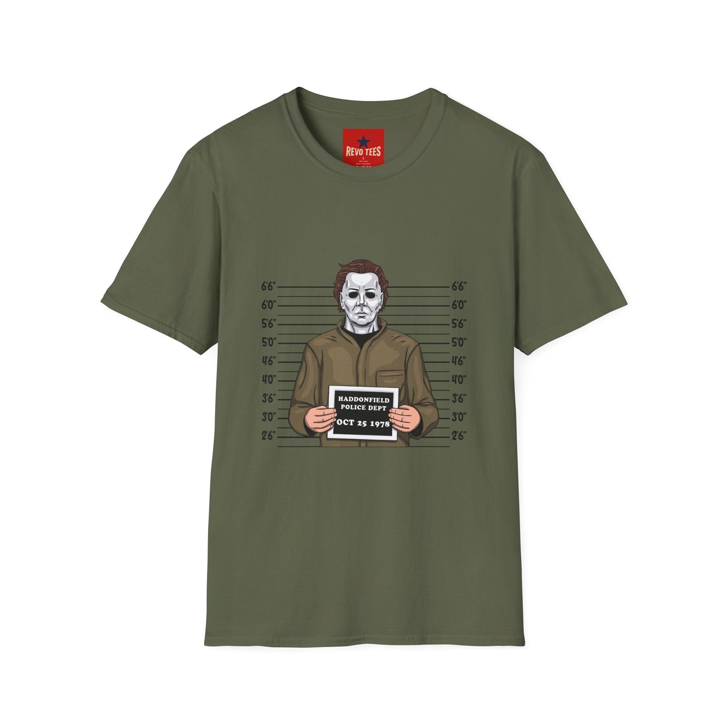 Michael Myers Mugshot T-Shirt — Halloween Horror Character Tee