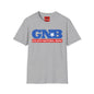 GNB "Goliath National Bank" Logo T-Shirt — Retro Blue & Red Vintage Bank Tee