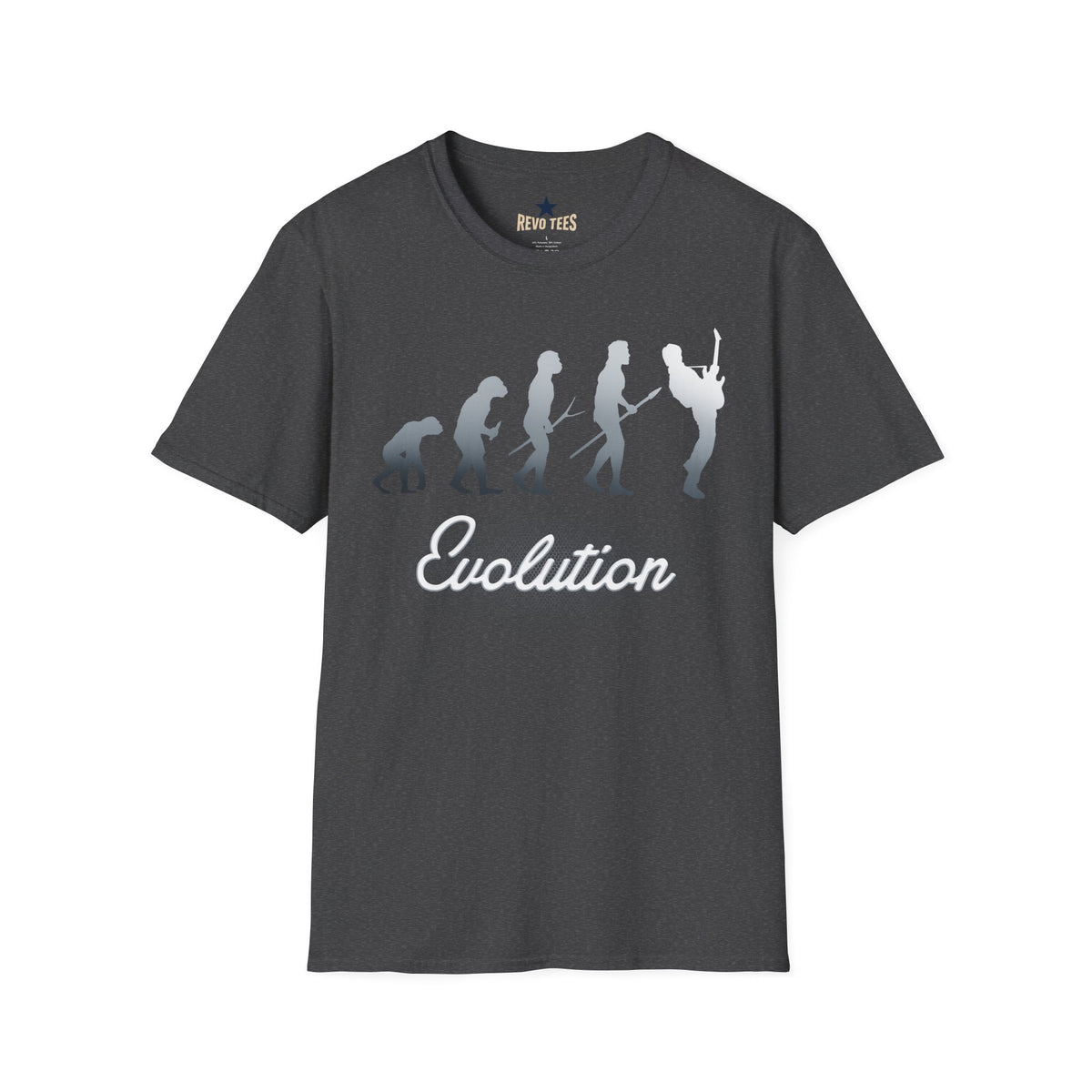 Revotees Evolution of Guitarists Unisex Softstyle T-Shirt - alternate view 4