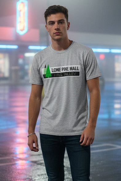Lone Pine Mall Hill Valley T-Shirt — Retro Roadside Vintage Logo Tee
