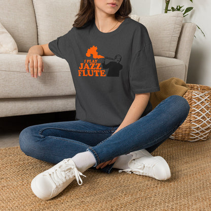 I Play Jazz Flute - Anchor Man - Unisex Softstyle T-Shirt