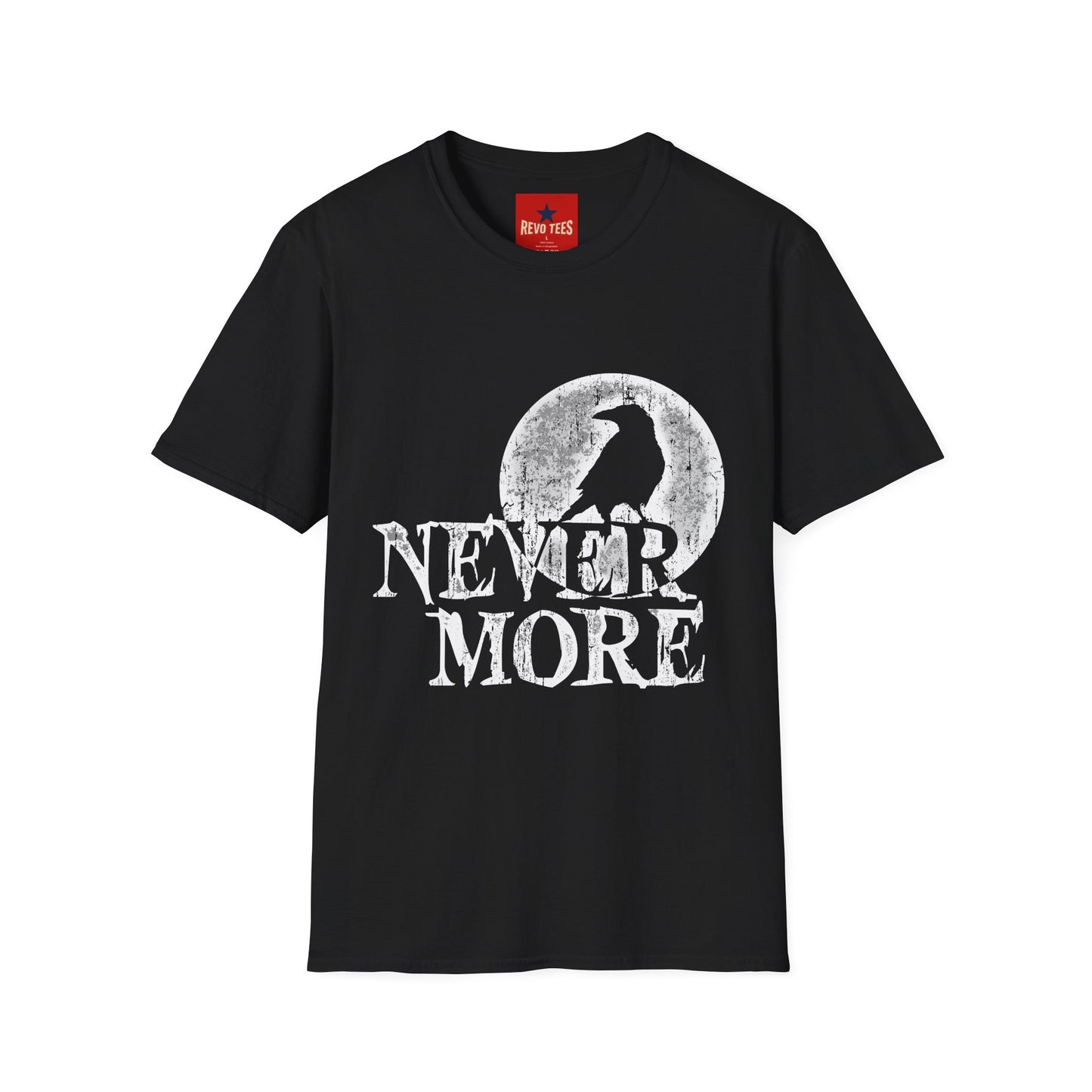 Nevermore Raven T-Shirt — Gothic Poe Crow Moon Tee