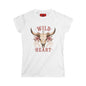 Wild at Heart Tee — Floral Longhorn Skull Women's T-Shirt