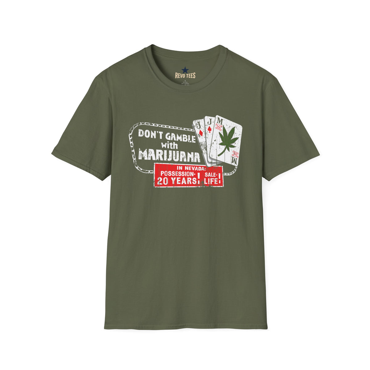 Revotees Dont Gamble Unisex Softstyle T-Shirt - alternate view 4