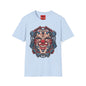 Mechanical Clown T-Shirt — Cyberpunk Robotic Mask Graphic Tee