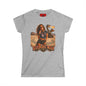 Burning Man Women's Softstyle Tee — Minimal White Festival Tee