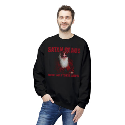 Satan Claus Crewneck Sweatshirt – Dark Santa Holiday Graphic
