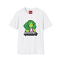 Green Hair Girl T-Shirt — Personalized Name Graphic Tee (e.g., Jennifer)