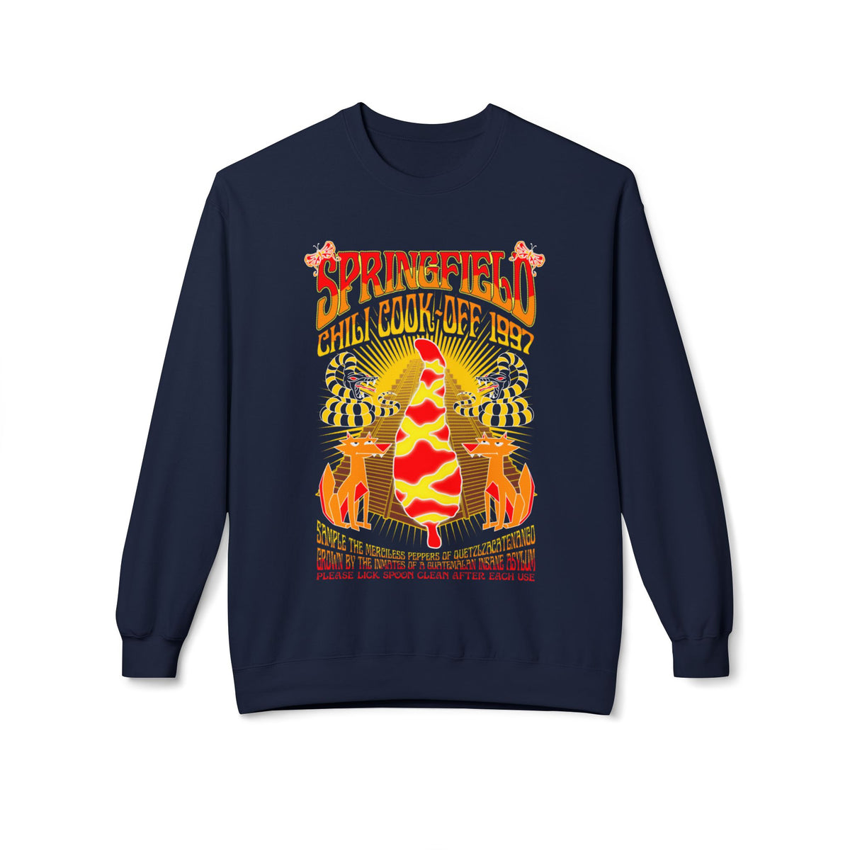 Chili Cook-Off Crewneck Sweatshirt — Springfield Chili Festival Graphic