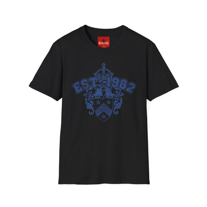 EST. 1982 Crest T‑Shirt — Vintage Heraldic Graphic Tee