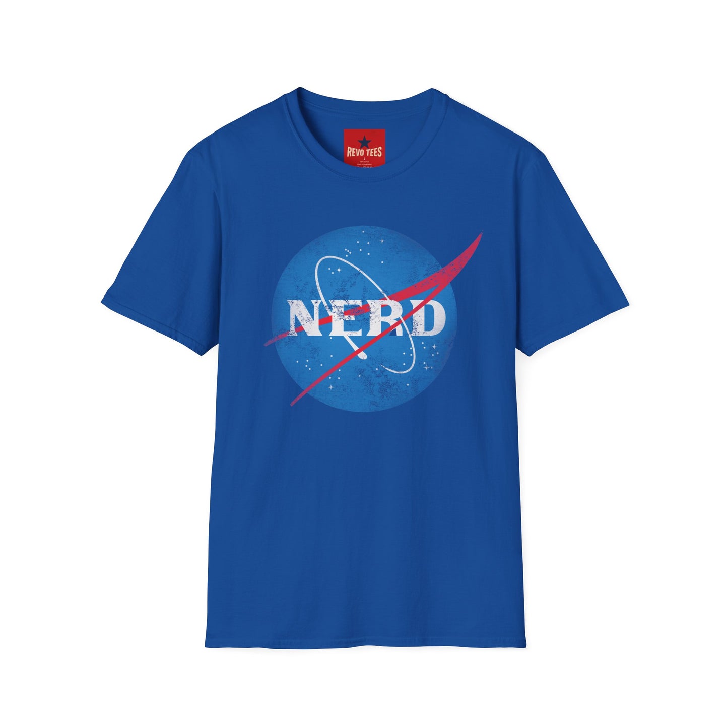 Nerd Space Logo T‑Shirt — Retro NASA-Inspired Graphic Tee