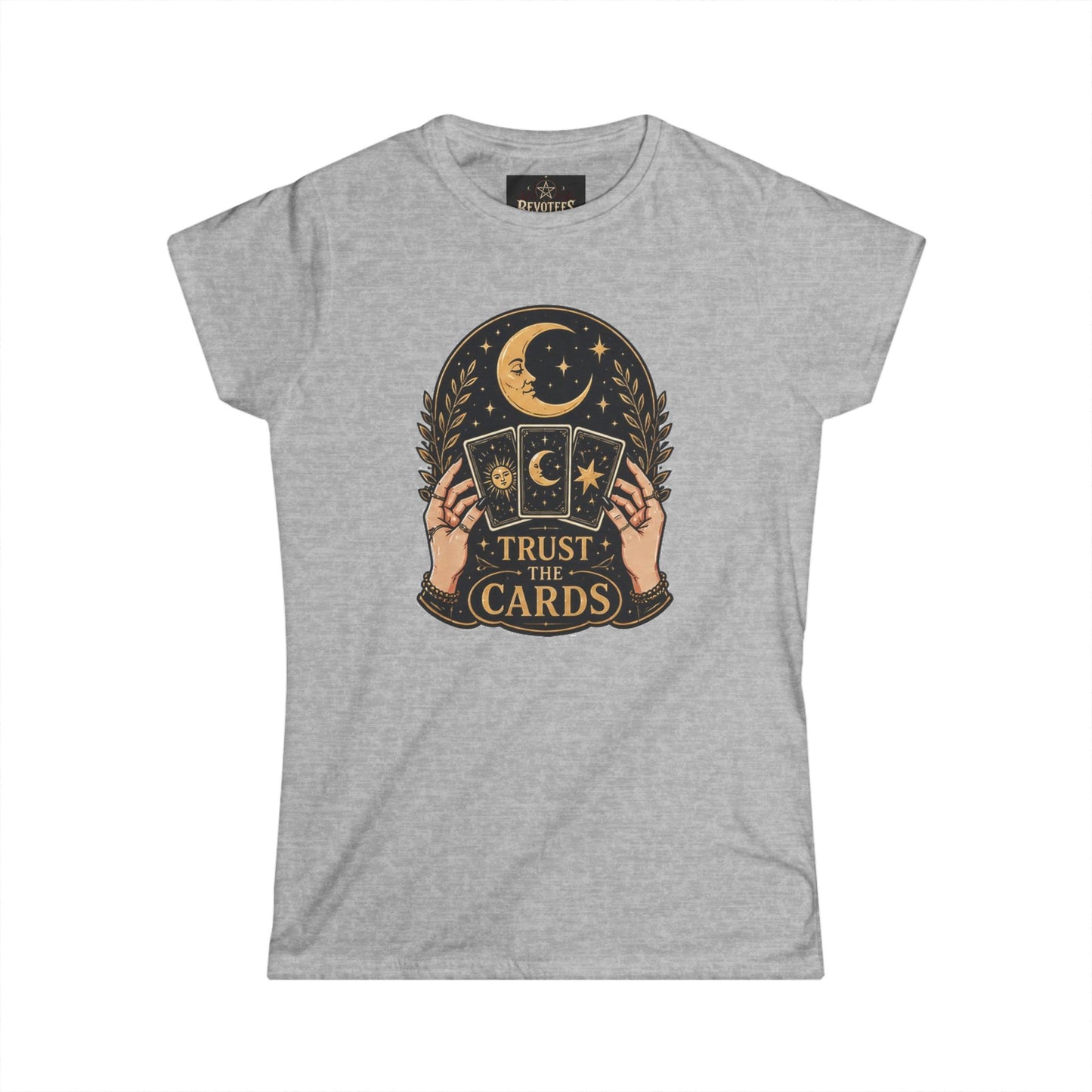 Tarot Tee — "Trust the Cards" Women's Spiritual Graphic T-Shirt
