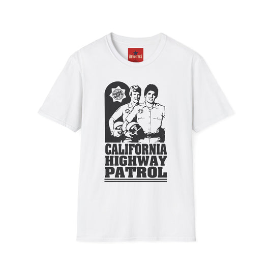 California Highway Patrol Vintage Tee — CHiPs Retro Police Graphic T-Shirt