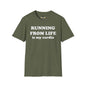 Revotees Running From Life Unisex Softstyle T-Shirt - alternate view 6