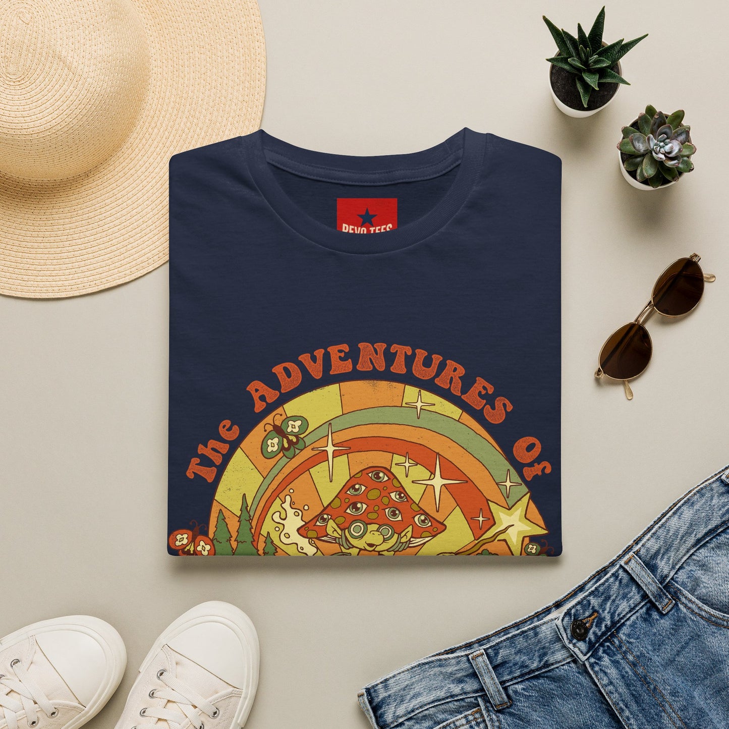 Psychedelic 'The Adventures of a Magic Mushroom' T-Shirt
