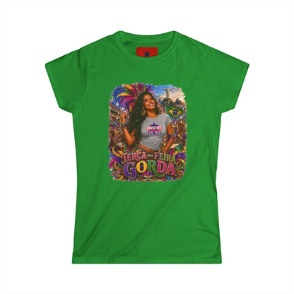 Rio Carnival Festival Tee — Women's White Crewneck