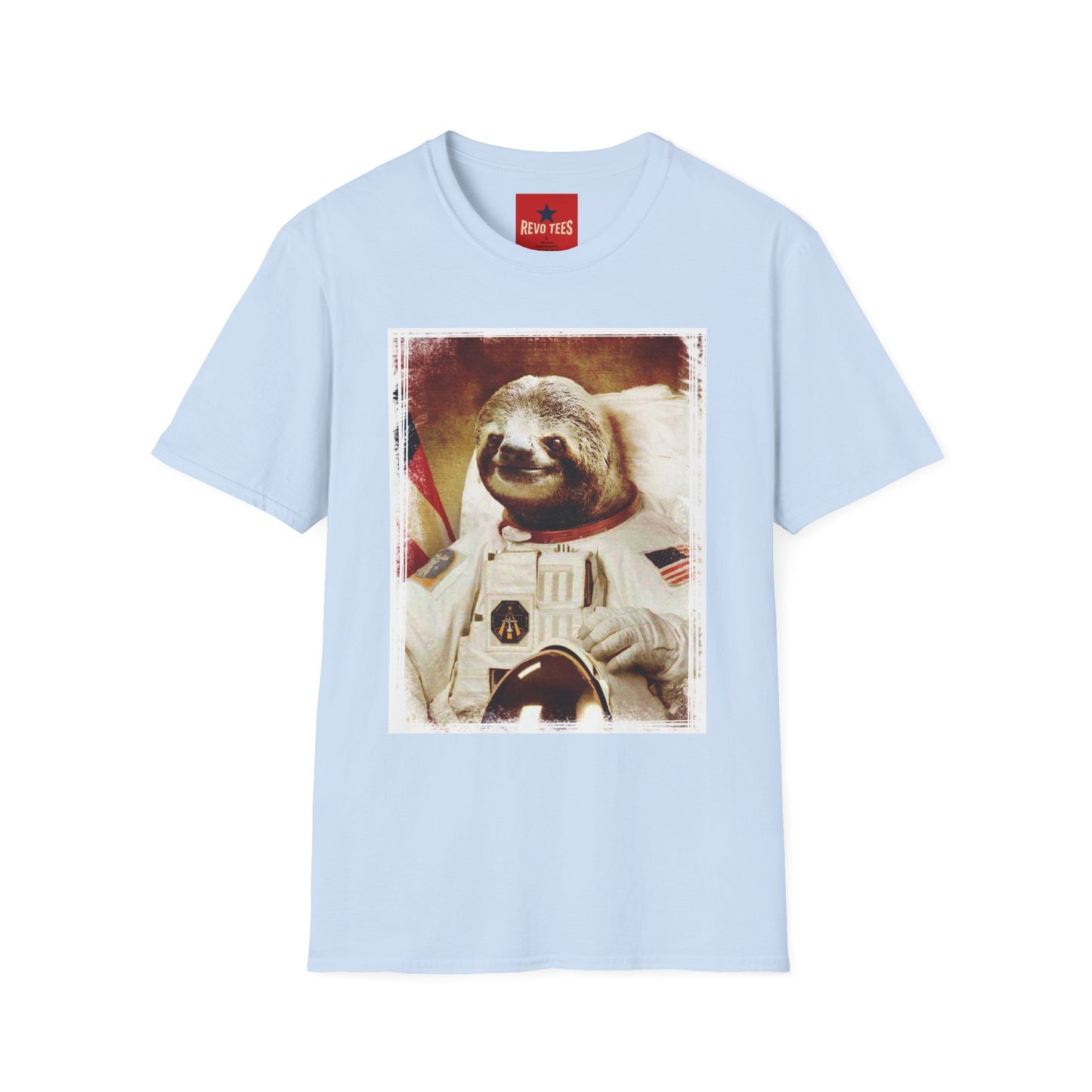Astronaut Sloth T-Shirt — Retro Space Sloth Graphic Tee
