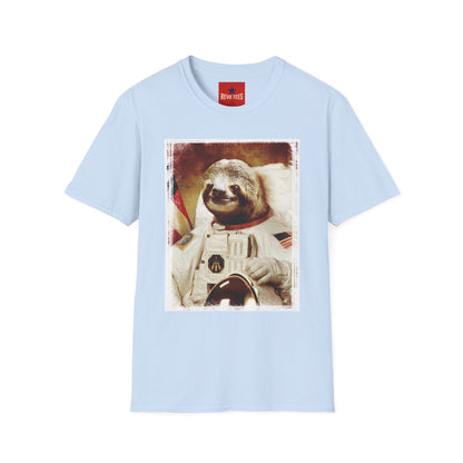 Astronaut Sloth T-Shirt — Retro Space Sloth Graphic Tee