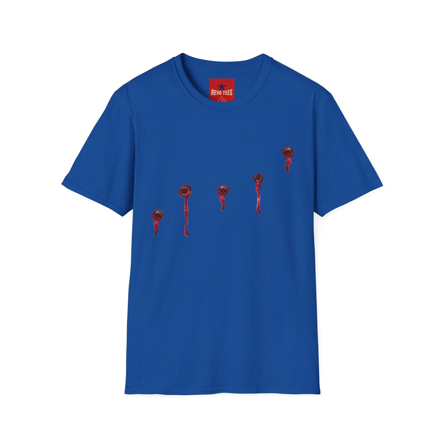 T-Shirt — Minimal Red Drip Eyeballs Graphic Tee