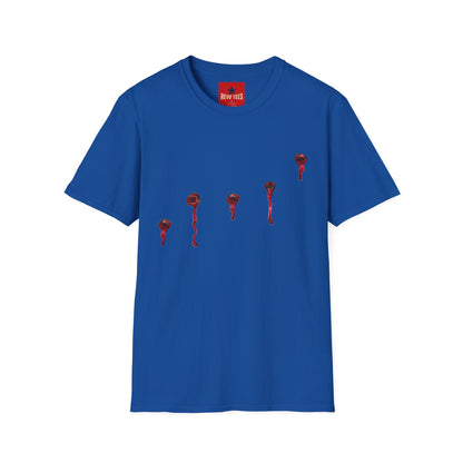 T-Shirt — Minimal Red Drip Eyeballs Graphic Tee