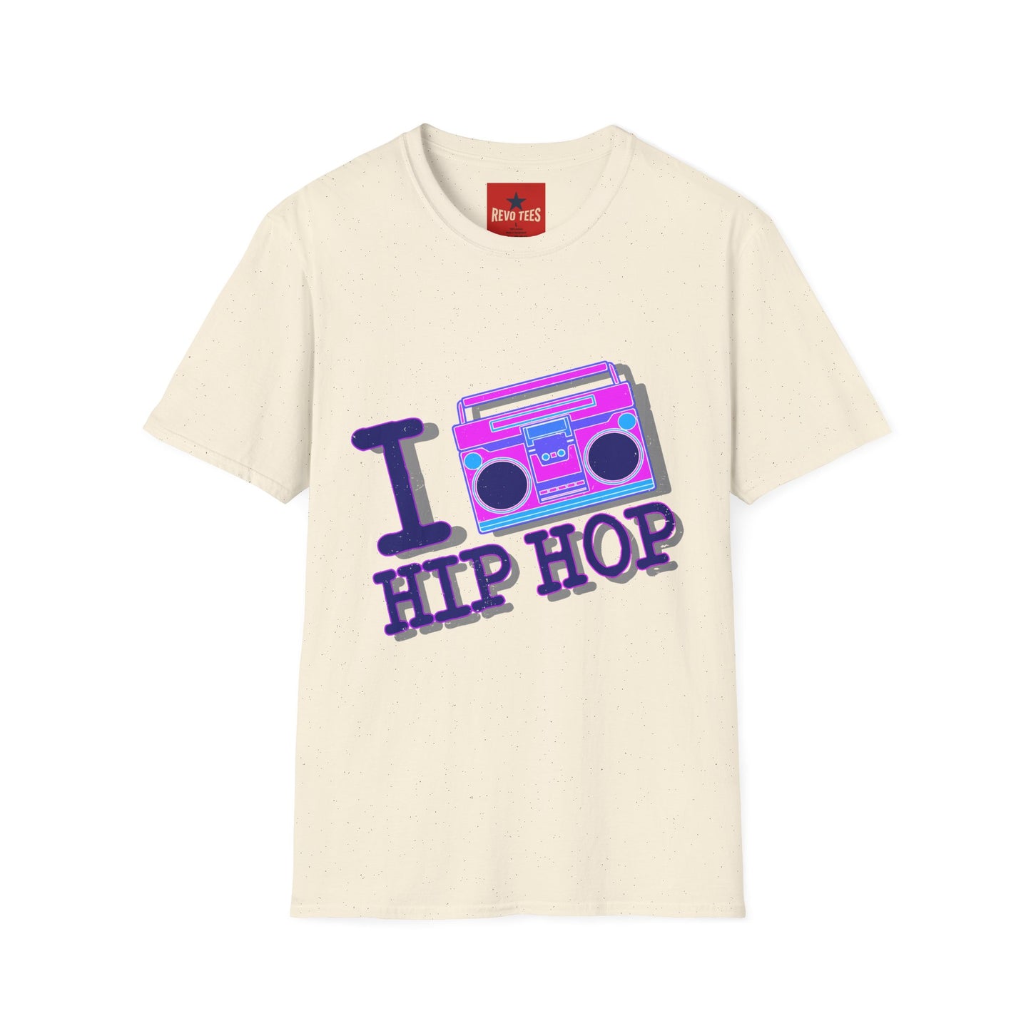 Hip Hop Boombox T-Shirt — "I  Hip Hop" Retro Music Tee