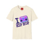 Hip Hop Boombox T-Shirt — "I  Hip Hop" Retro Music Tee