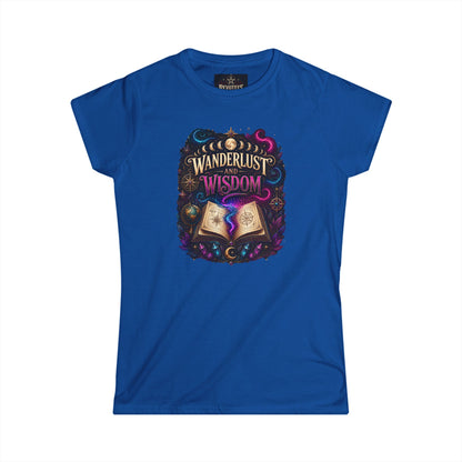 Wanderlust & Wisdom Graphic Tee — Magical Open Book Travel Shirt
