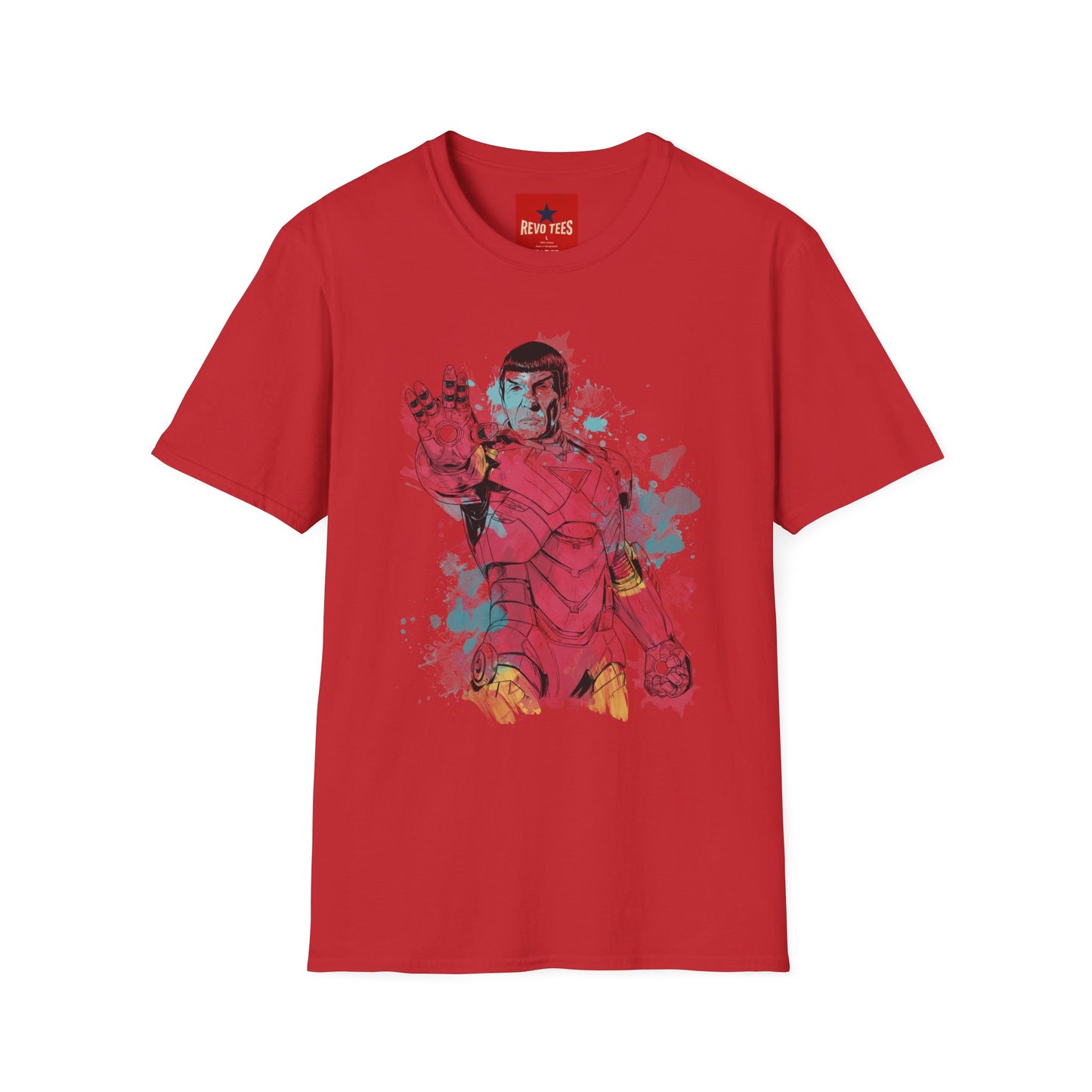 Retro Space Pilot T-Shirt — Watercolor Sci‑Fi Illustration
