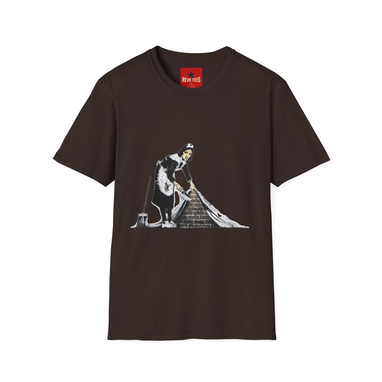 Banksy's Maid Street Art T-Shirt — Banksy-Inspired Housecleaning Graphic Tee