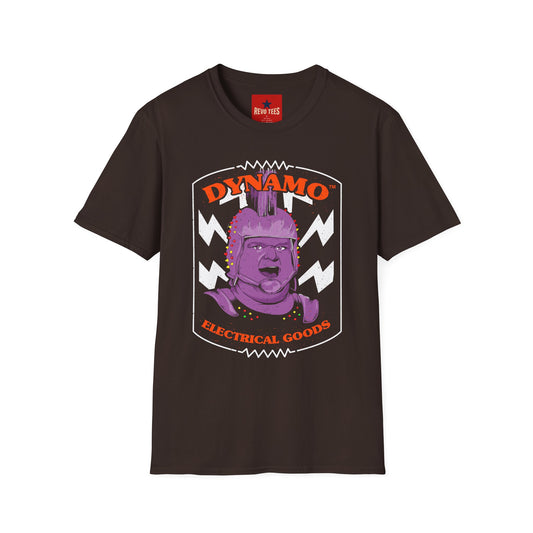 Dynamo Electrical Goods T-Shirt — Retro Electric Monster Graphic Tee